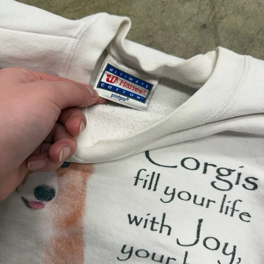 Vintage retro Corgi dog lover sweatshirt pullover crewneck - Image 3