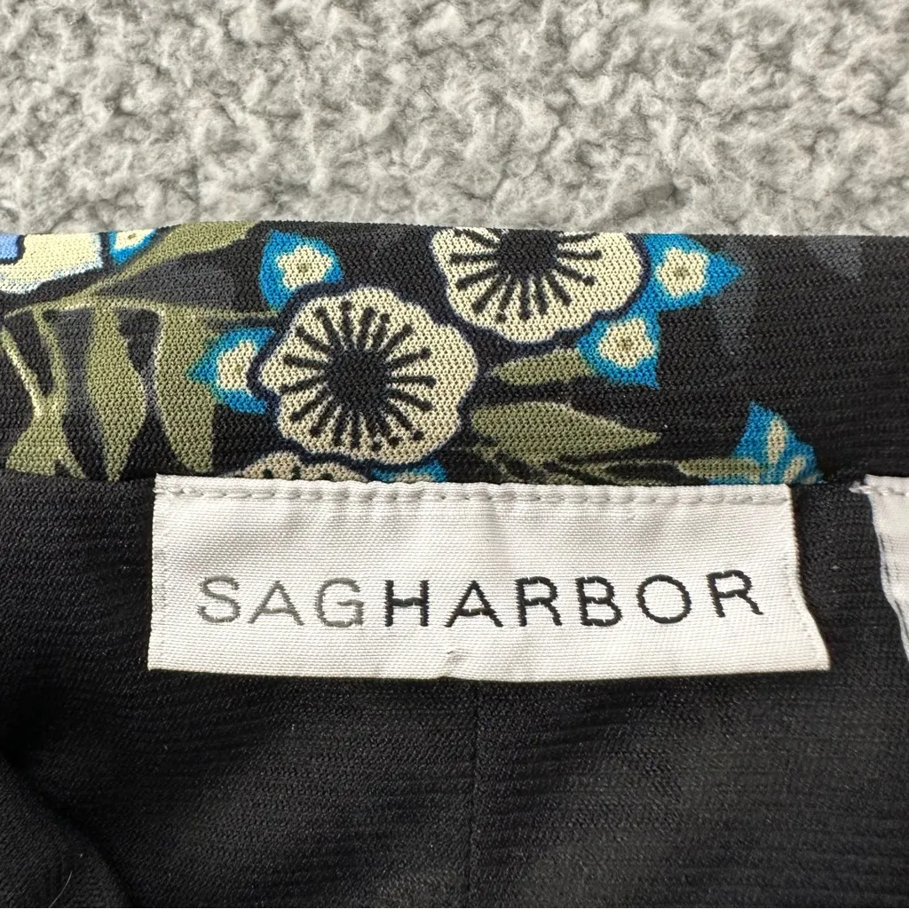 Vintage Sag Harbor Floral Maxi Skirt Cottagecore Retro Dark Fairy Boho Women's S - Image 4