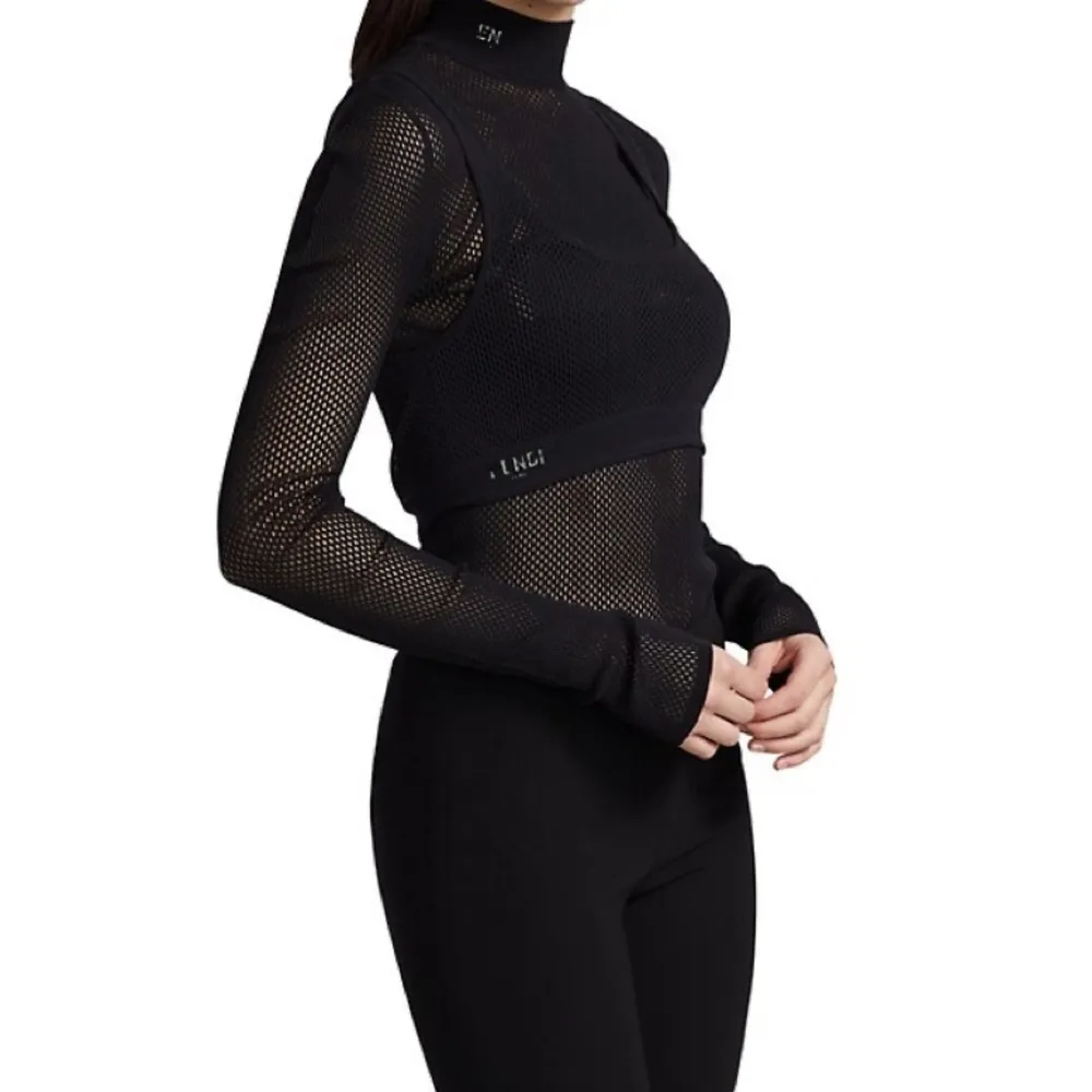 Fendi Micro Mesh Mock Neck Bodysuit size M - Image 3