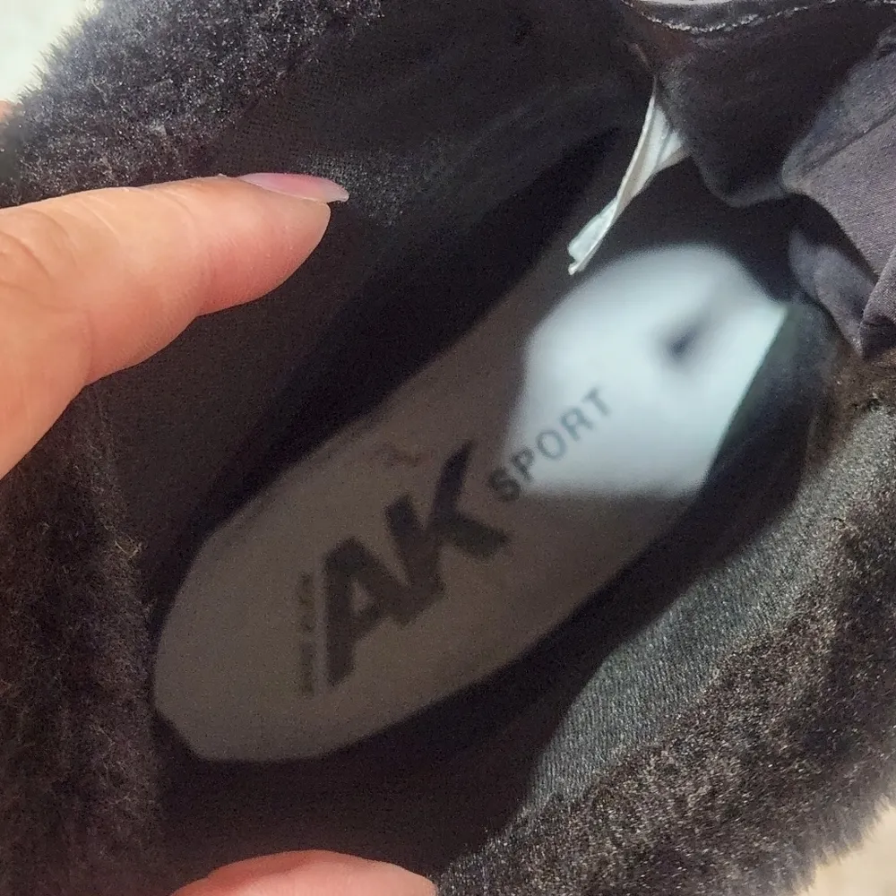 ANNE Klein Sport Winter Bootie Black Suede Water Resistant Size 7.5M - Image 7