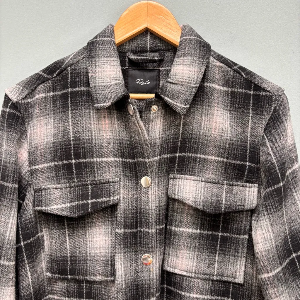 Rails Turner Jacket / Shacket in Ash Pearl Plaid S - Image 7
