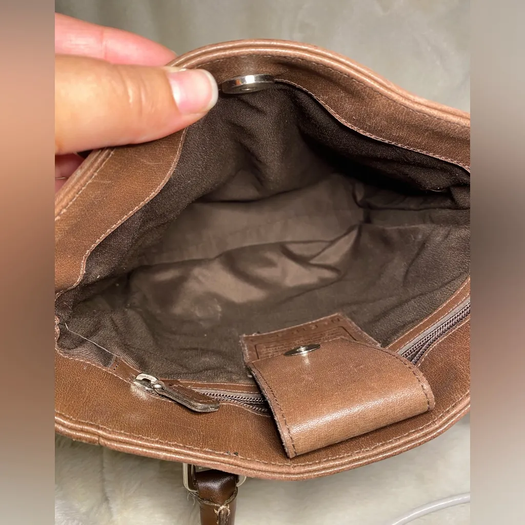 Coach Vintage Bonnie Cashin Legacy Brown Leather Shopper Tote Bag E1P 9422 - Image 5