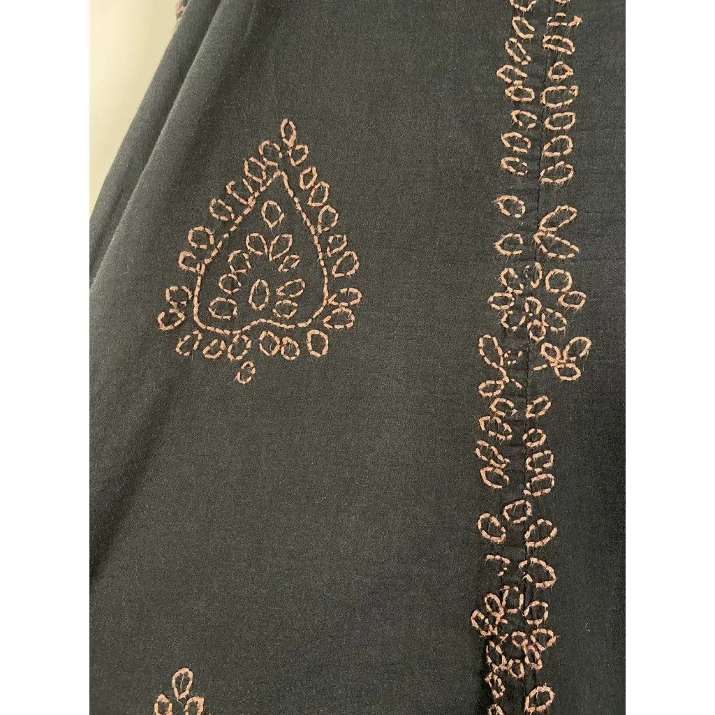 Sundance Bohemian Embroidered Print Tie Skirt Women's Size M Western Summer Boho - Image 2