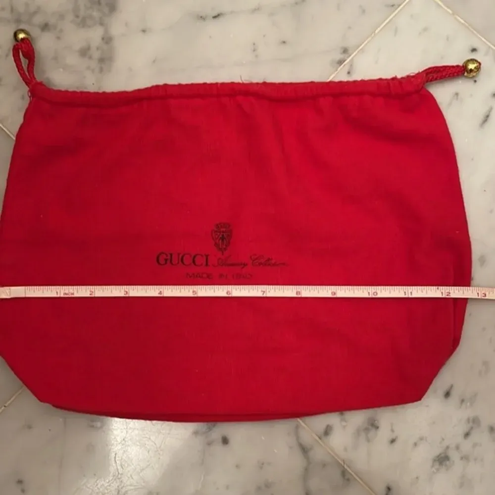 Gucci Authentic Vintage Red Dust Cover Bag - Image 7