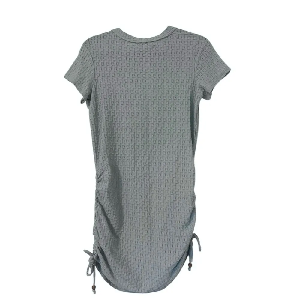 Free People Beach Tate Textured Side Tie Mini Dress Short Sleeve Womens XS - Image 9