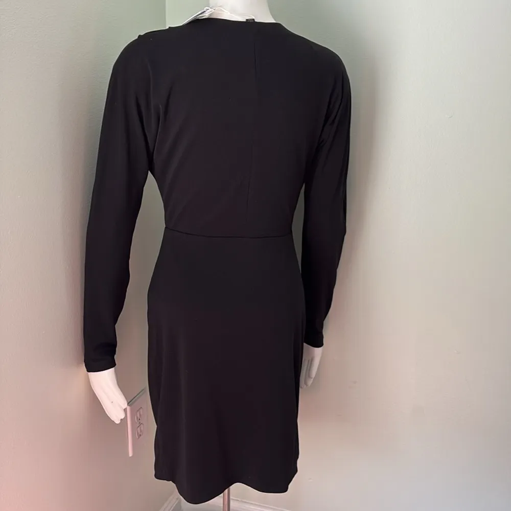 NEW Ever New Cara Draped Black Mini Dress size 4 - Image 8