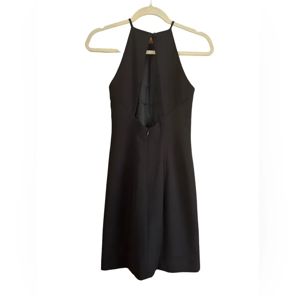 LAUNDRY BY SHELLI SEGAL VINTAGE HIGH NECK LITTLE BLACK DRESS - Image 2