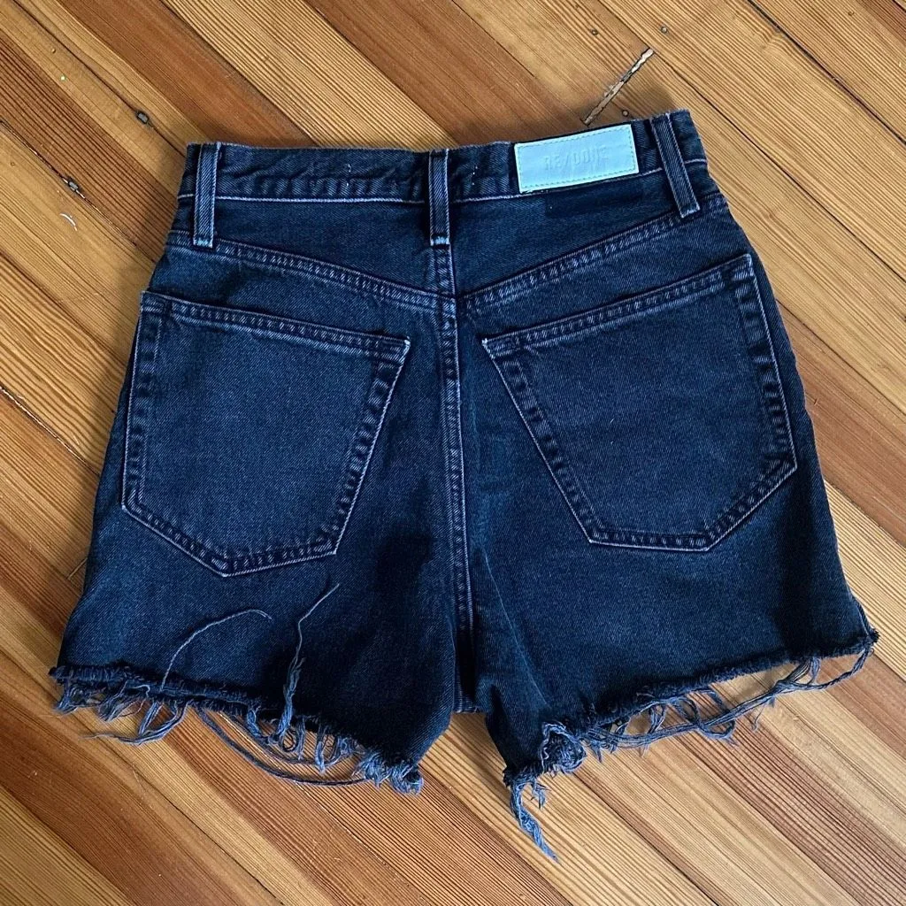 RE/DONE 50's Cut Off Shorts in Black3 Size 26 - Image 4