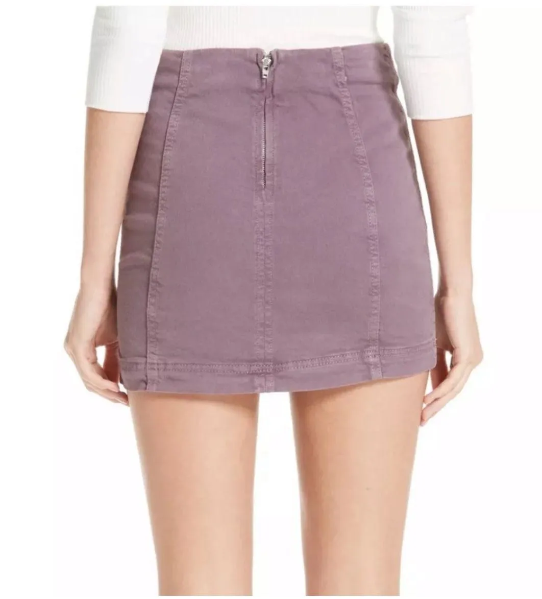 Purple Mini Skirt - Image 2