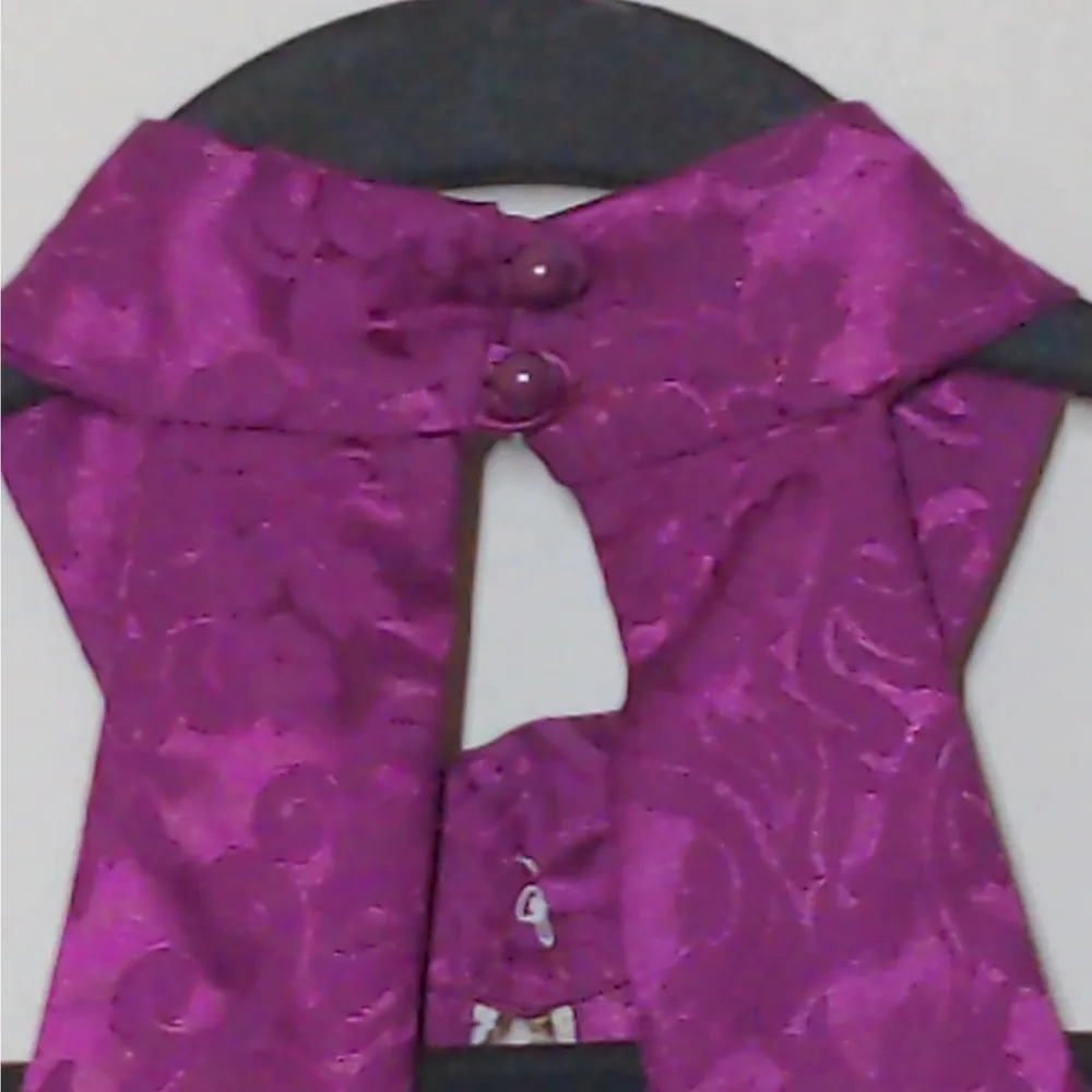 VTG Jessica McClintock Gunne Sax Fit & Flare Dress Damask Purple Juniors 7/8 New - Image 8