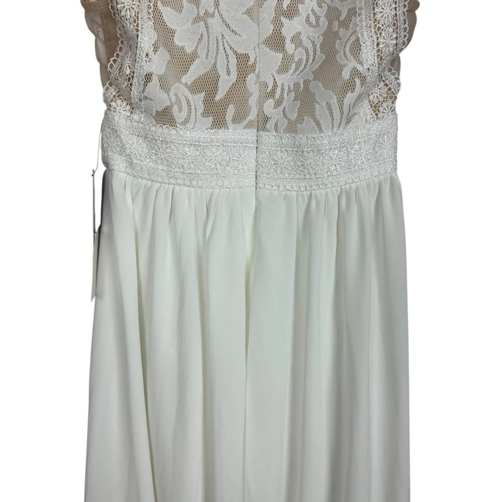 Lulu’s Forever & Always White Lace Maxi Dress Sz XS NWT Bridesmaid Formal - Image 14
