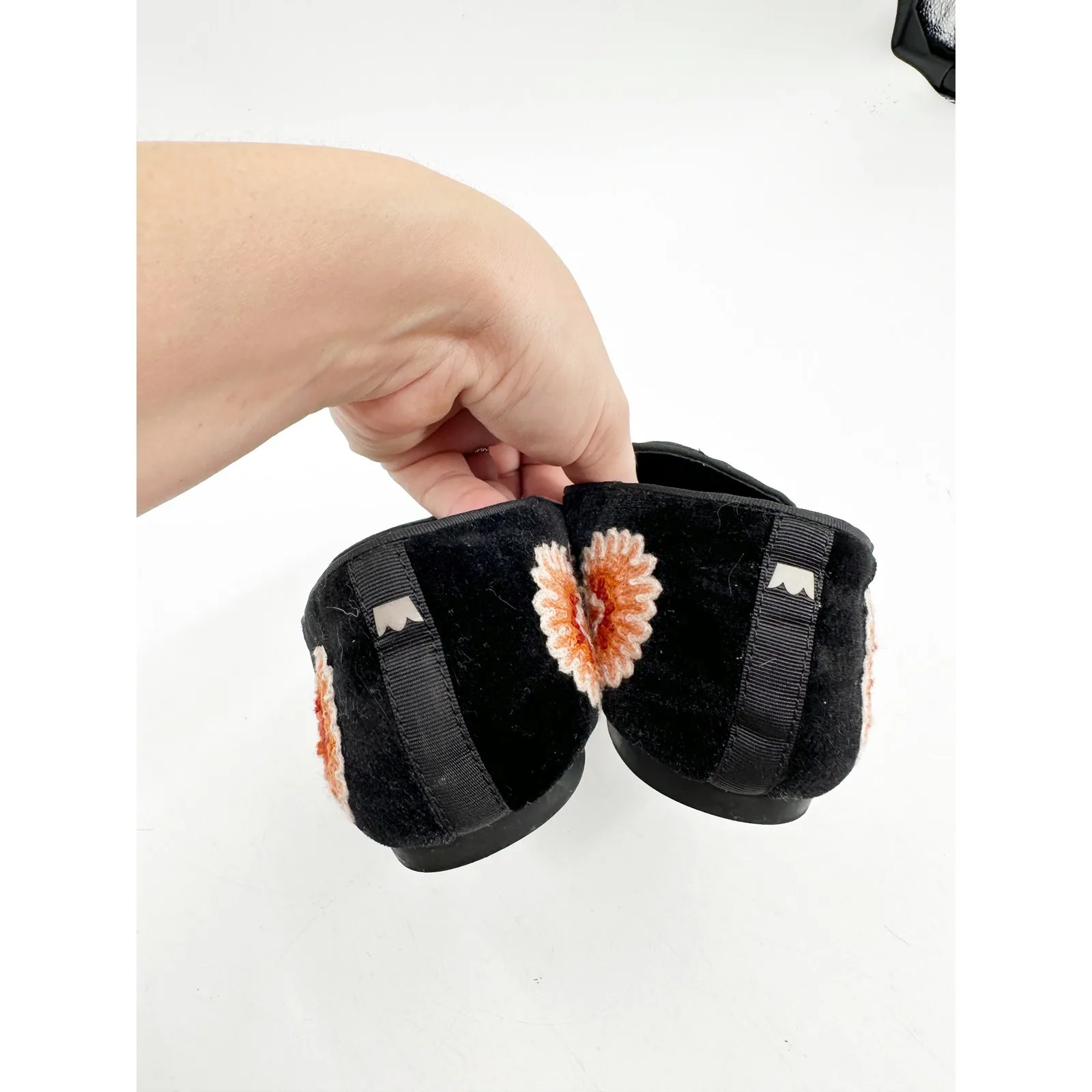 BIRDIES Starling Floral Embroidered Loafers Slip On 5.5 - Image 4