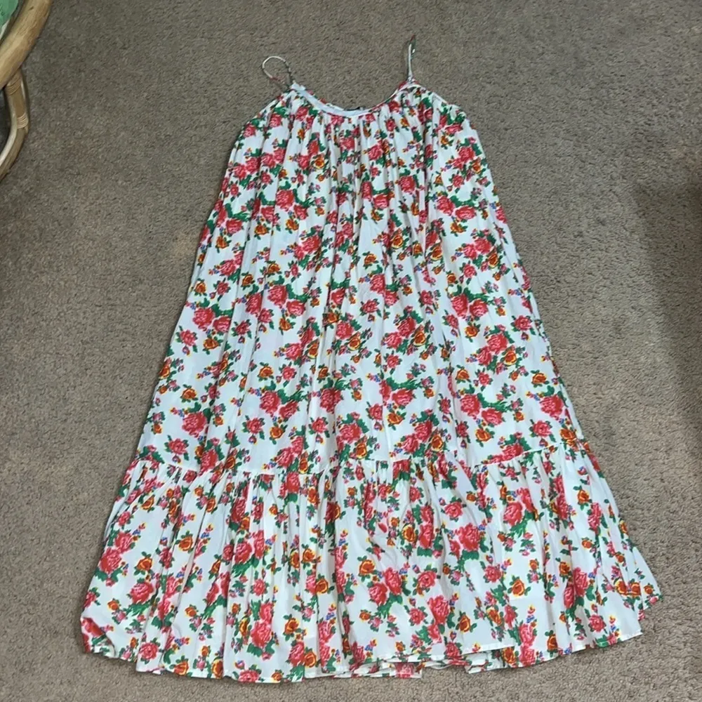 RHODE Lea Gathered Cotton Poplin Tiered Tie - Image 7