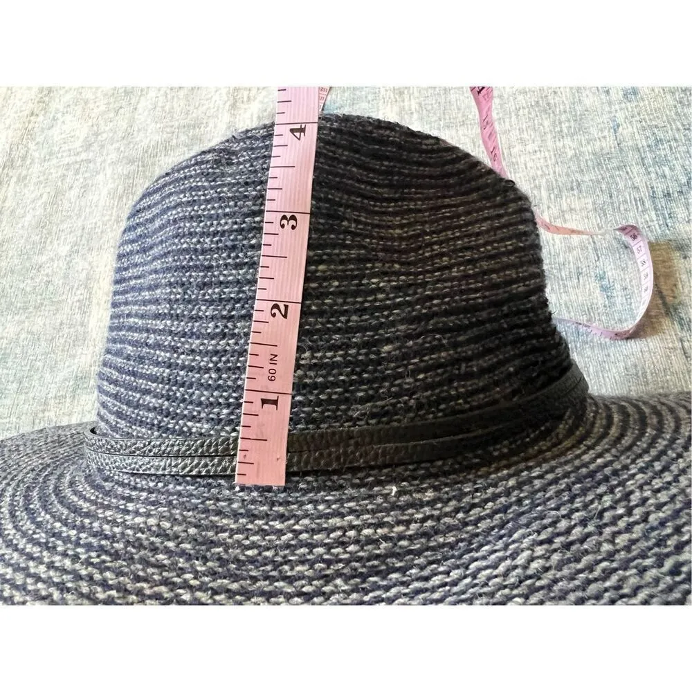 Vince Camuto Blue Gray Wool Blend Fedora Hat - Image 9