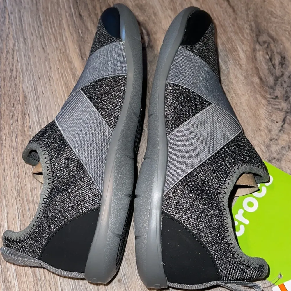 Crocs Swiftwater Cross-Strap Gray/Slate Size 6 - Image 9