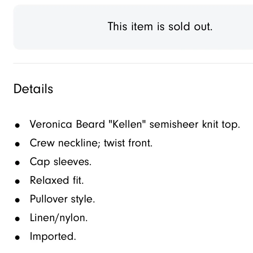 Veronica Beard Kellen Crewneck Cap-Sleeve Knit Twist Front Sweater, Size L $250 - Image 15