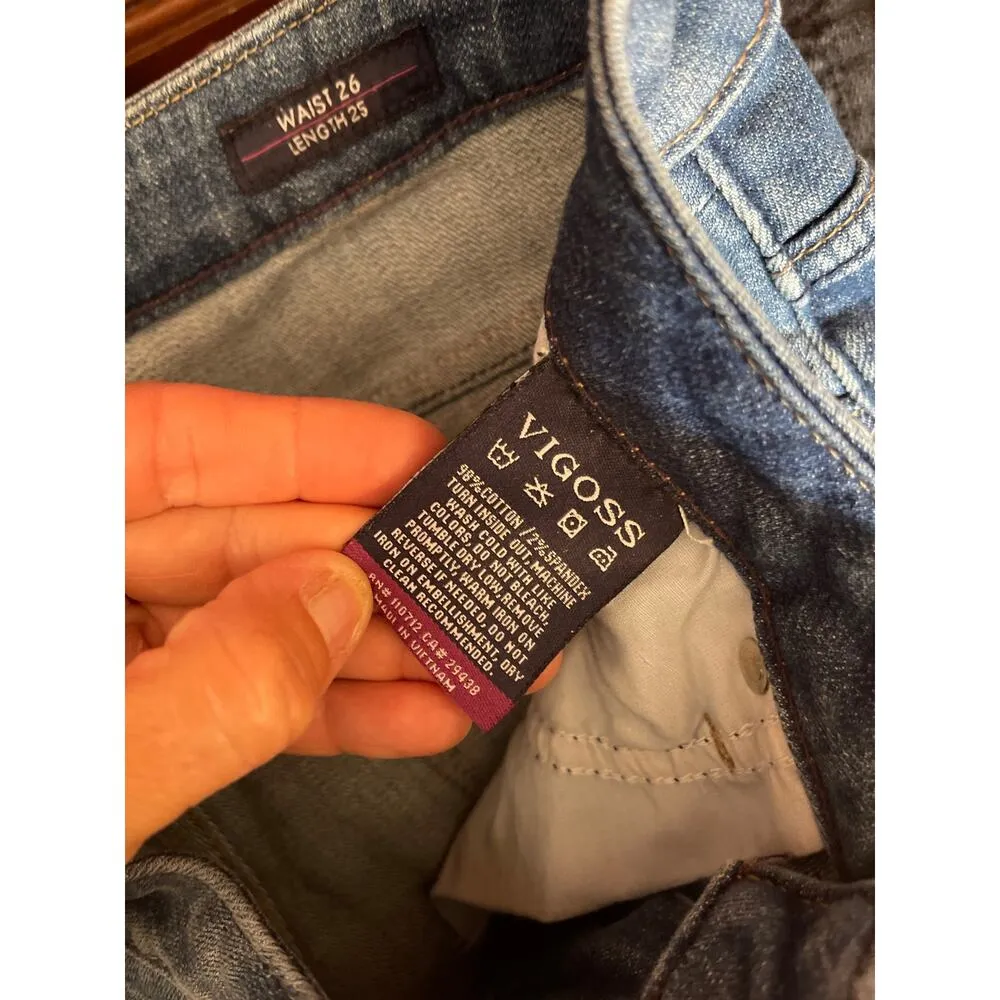 Vigoss The Thompson Tomboy distressed skinny jeans size 26 - Image 5