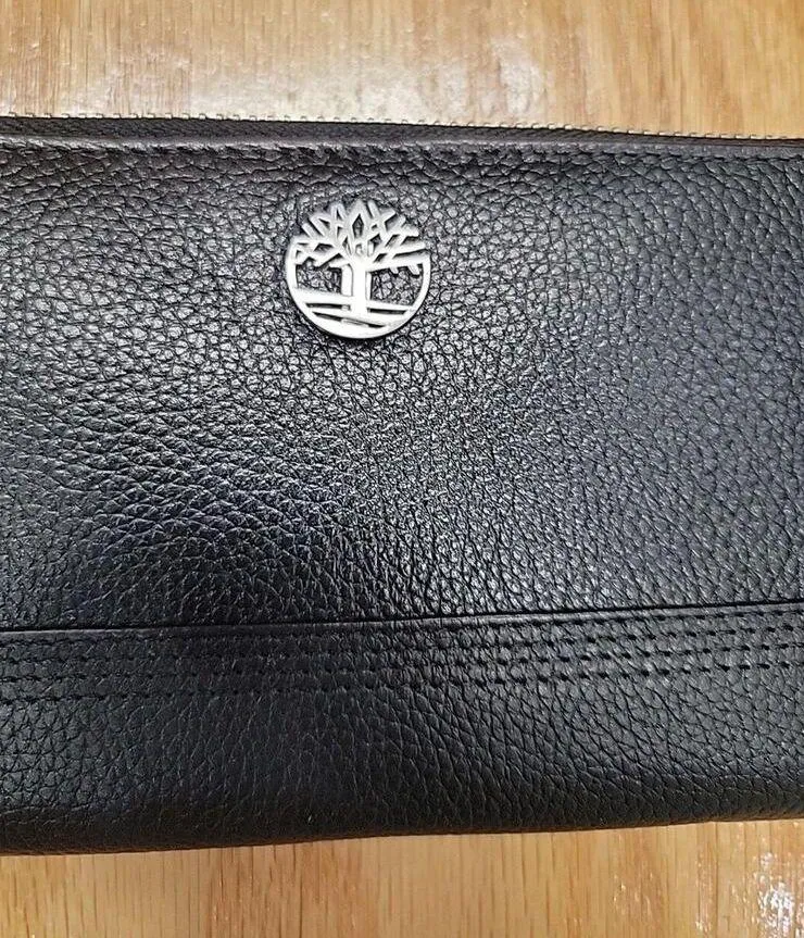 Timberland Women's RfID Leather Zip Around Wallet Clutch with Wristlet Strap A34 - Image 2
