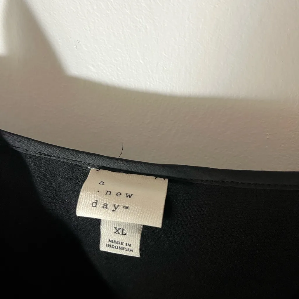 A New Day Black Satin Dress - Image 3