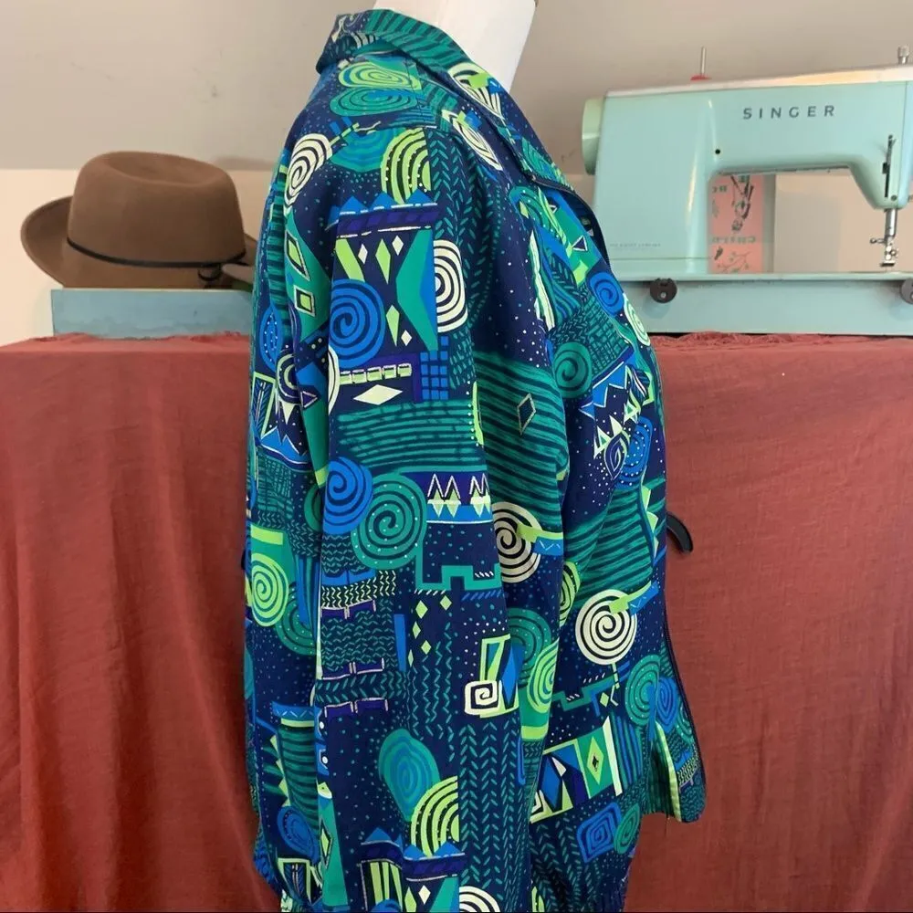 Vintage Koret Sport windbreaker style jacket Green Size undefined - Image 2