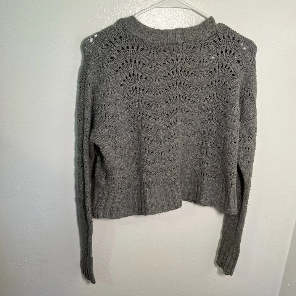 American Eagle Pointelle Crew Neck Sweater - Image 9