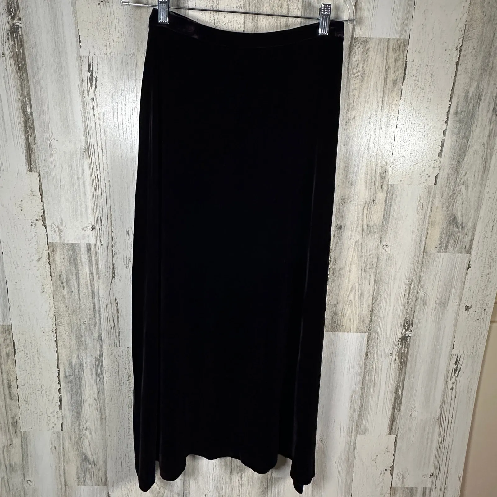 Laura Ashley Vintage Purple Velvet Maxi Skirt – Silk Blend – Size 8 – MSRP $160 - Image 2