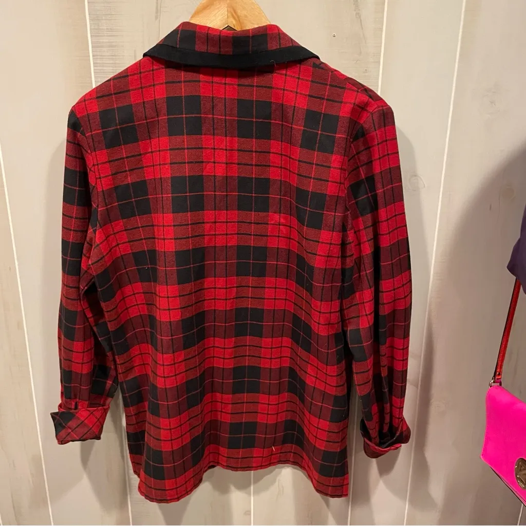Cute soft plaid flannel pajama - Image 10