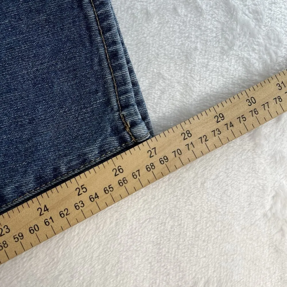 Old Navy Sz 12 Jeans O.G. Straight High Rise Secret Slim Pockets Margarita Blue - Image 13