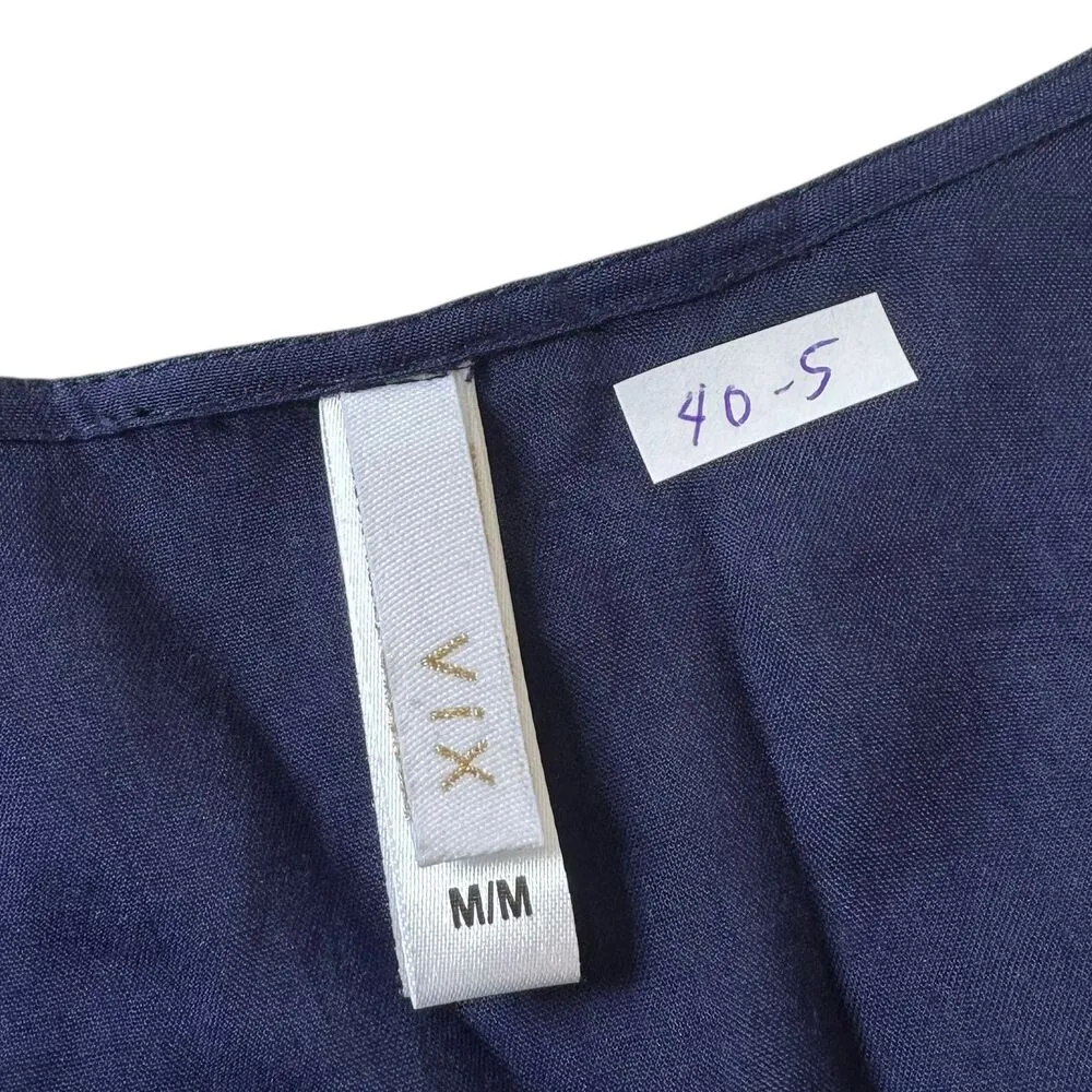 Vix by Paula Hermany Blue Cover Up Dress Women Size Medium | 40 - Image 3