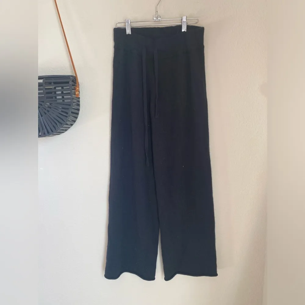 James Perse Brushed Cashmere Wide Leg Sweatpants Pants, Size 1 - Image 2