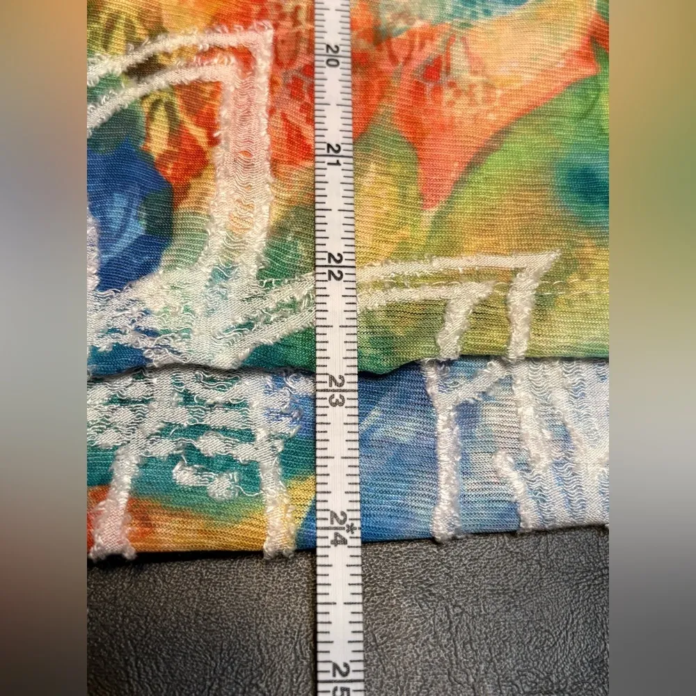 Alfred Dunner 3/4 Sleeve Double V-Neck Blouse size M - Image 9