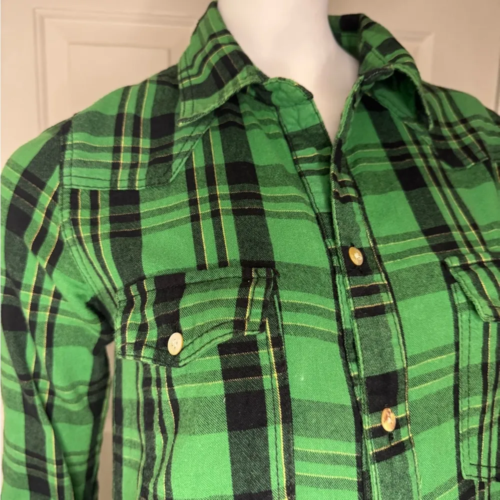 FARM Rio Green Long Sleeve Shirt Dress - Image 9