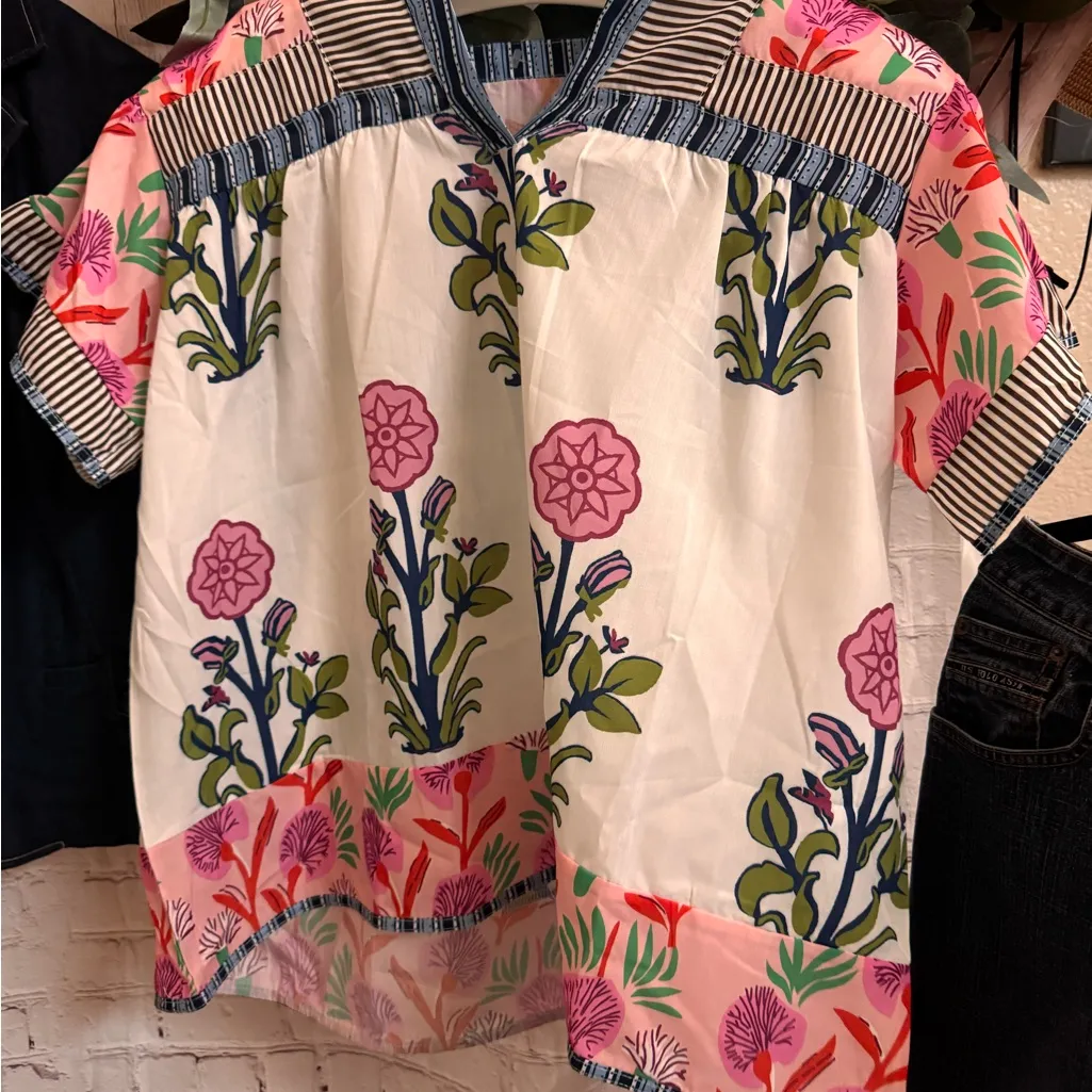 Bundle 2XL Jones New York Black Layered Blazer and Floral Top - Image 3