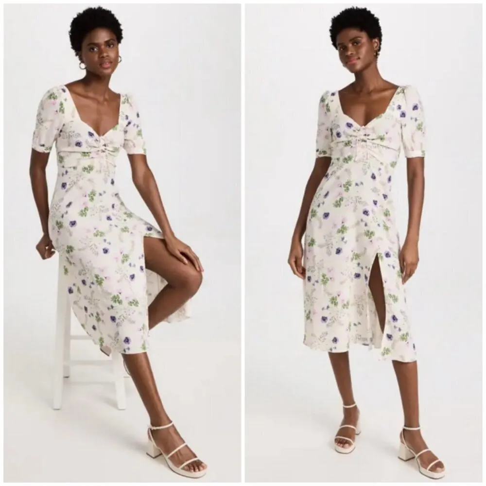 💕FAVORITE DAUGHTER💕 The Vineyard Dress ~ Spring Floral 8 NWT Pink - Image 9