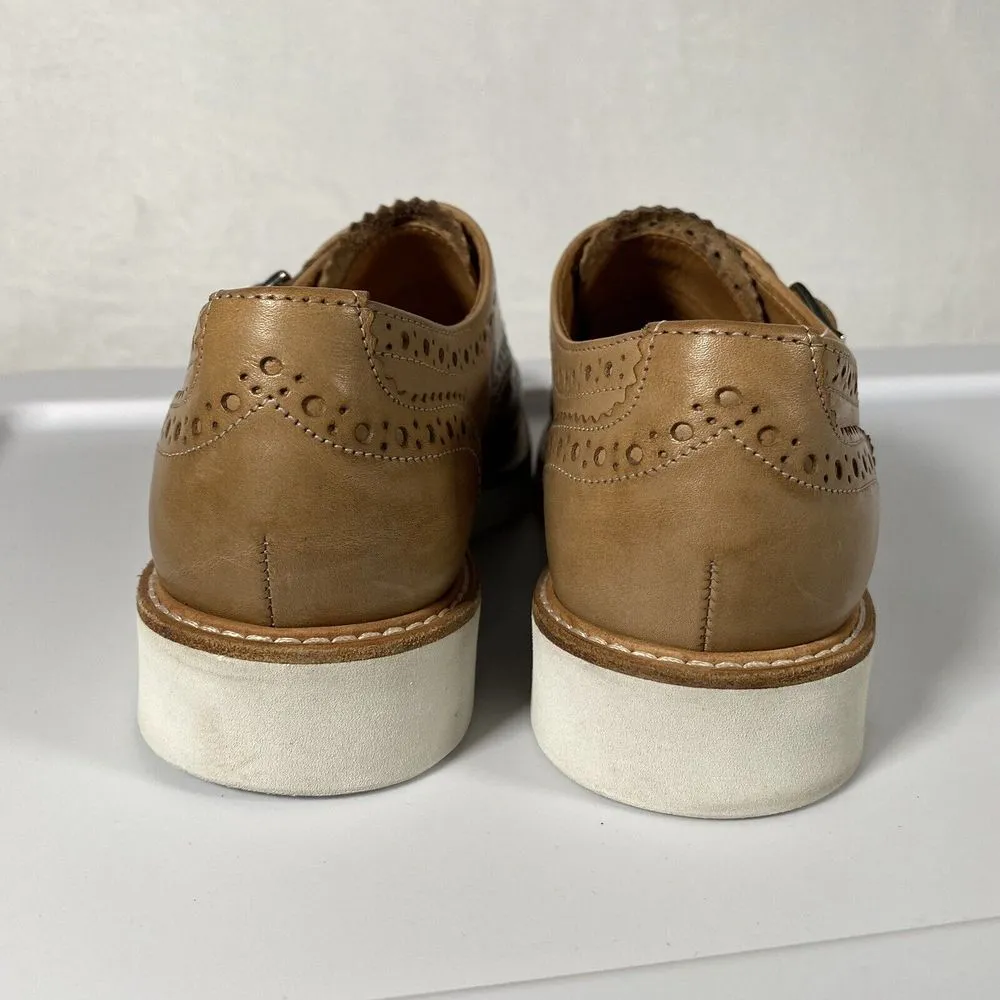 Lloyd Brogue Double Monk Beige Patent Leather Women Shoes Sz‎ 4.5 fits up a size Tan Size undefined - Image 6