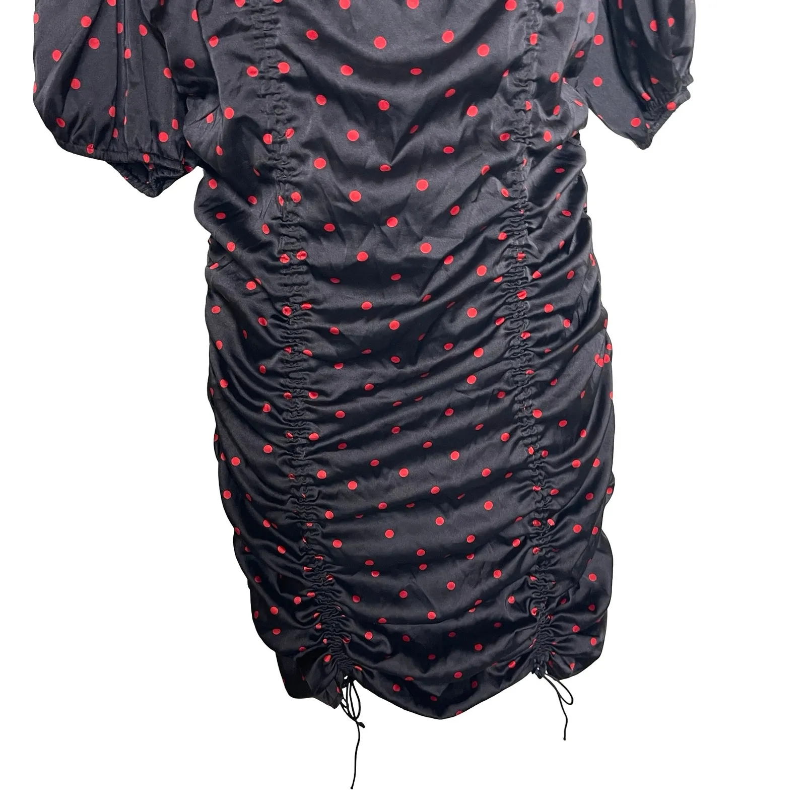 For Love & Lemons Melrose Black Red Mini Dress sz XL - Image 7