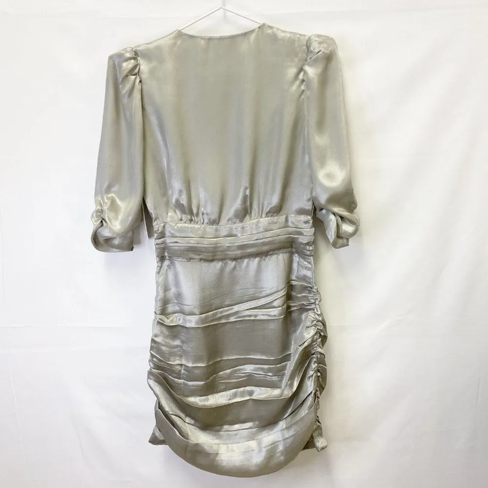 New! Saylor Madonna Silver Mini Dress‎ XS - Image 5