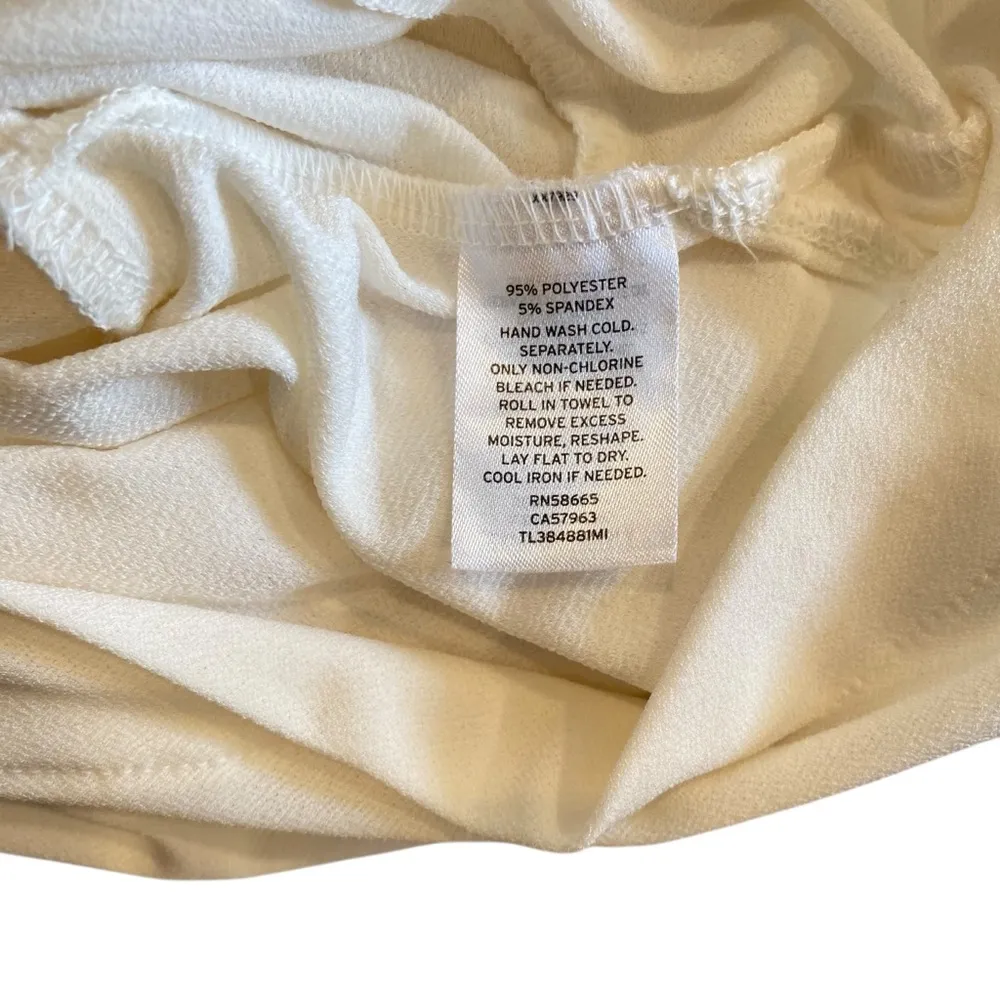 Leith White Knot Front Short Sleeve Top - Image 8