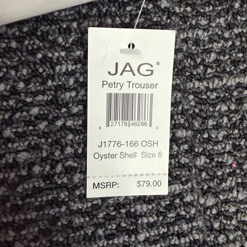 NWT JAG Womens Petry Trousers Khaki /Oyster Shell Size 6 - Image 3