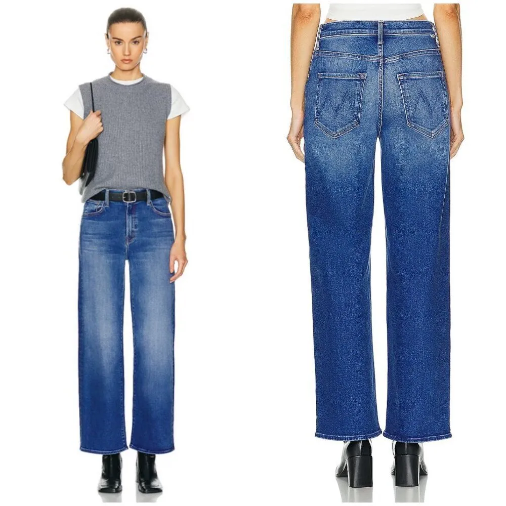 đź’•MOTHERđź’• The Dodger Ankle Jeans ~ Work Hard Play Hard 31 NWOT Blue - Image 9