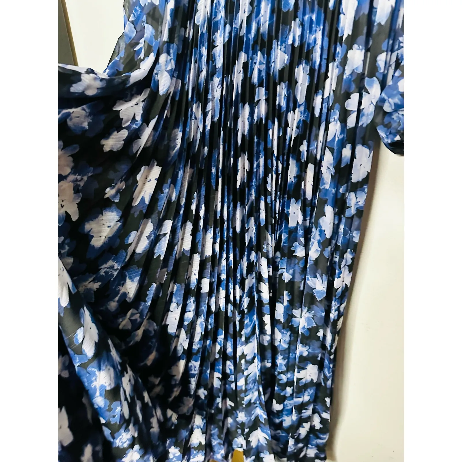 ML MONIQUE LHUILLIER Melanie Black Floral Print Chiffon A - Image 11