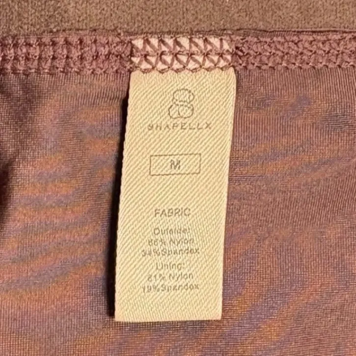 Shapellx NWT AirSlim Firm Tummy Compression Shaping Short Shapewear Brown Med - Image 10