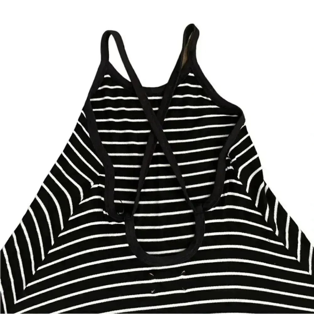 2 for $30 Anthropologie Saturday Sunday Navy White Stripes Crew Neck Dress  SZ S - Image 4