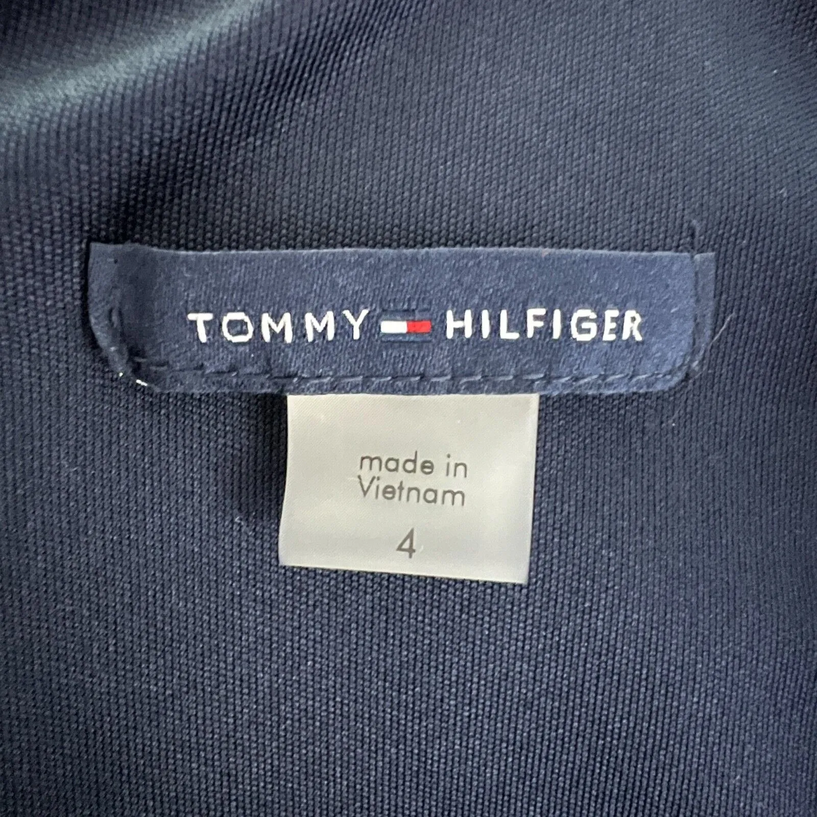 Tommy Hilfiger Dress Womens‎ 4 Navy Blue White Trim Sheath Dress Office Career - Image 7