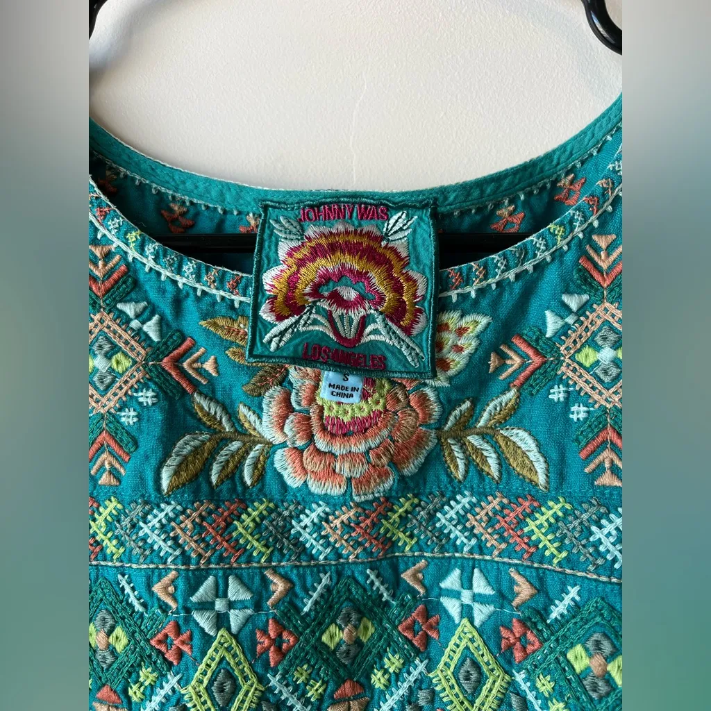 Johnny was Embroidered Tunic Dress - Image 3