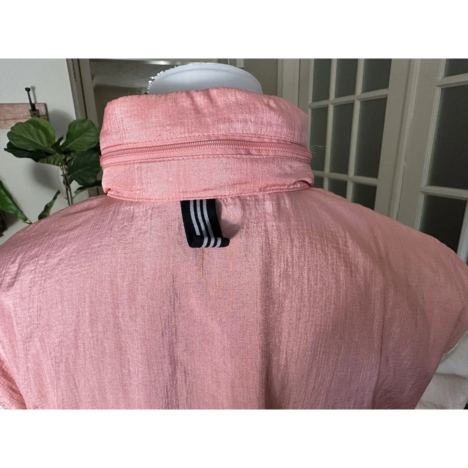 Adidas Originals Colorblock Windbreaker Jacket Pink Black Cream Women's S NWT - Image 9