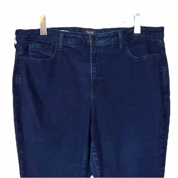 NYDJ Barbara Crop Bootcut Jeans Mid Rise Dark Wash Women’s Plus Size 18W - Image 3