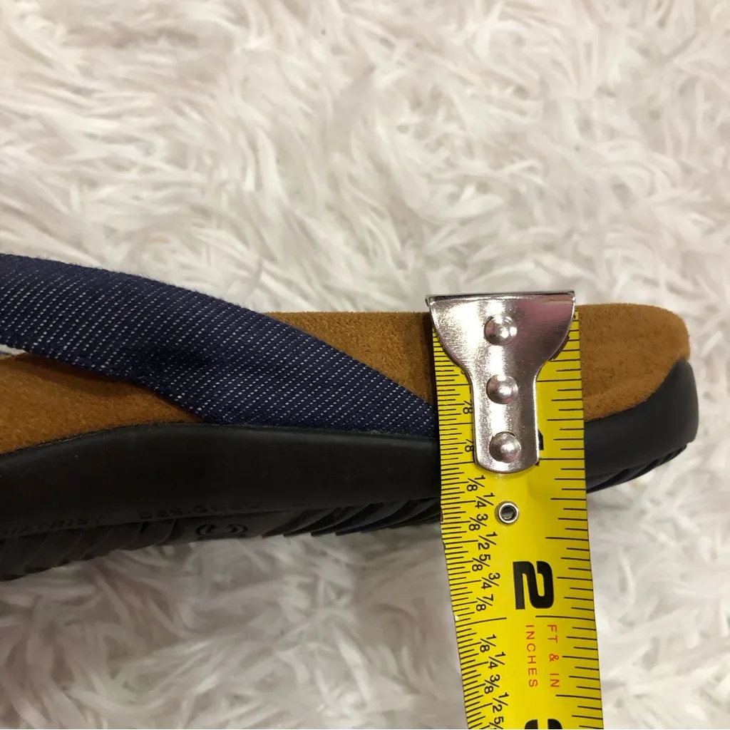 Vionic Rest Bella II Flip Flop Sandals Denim Blue‎ 11 - Image 8