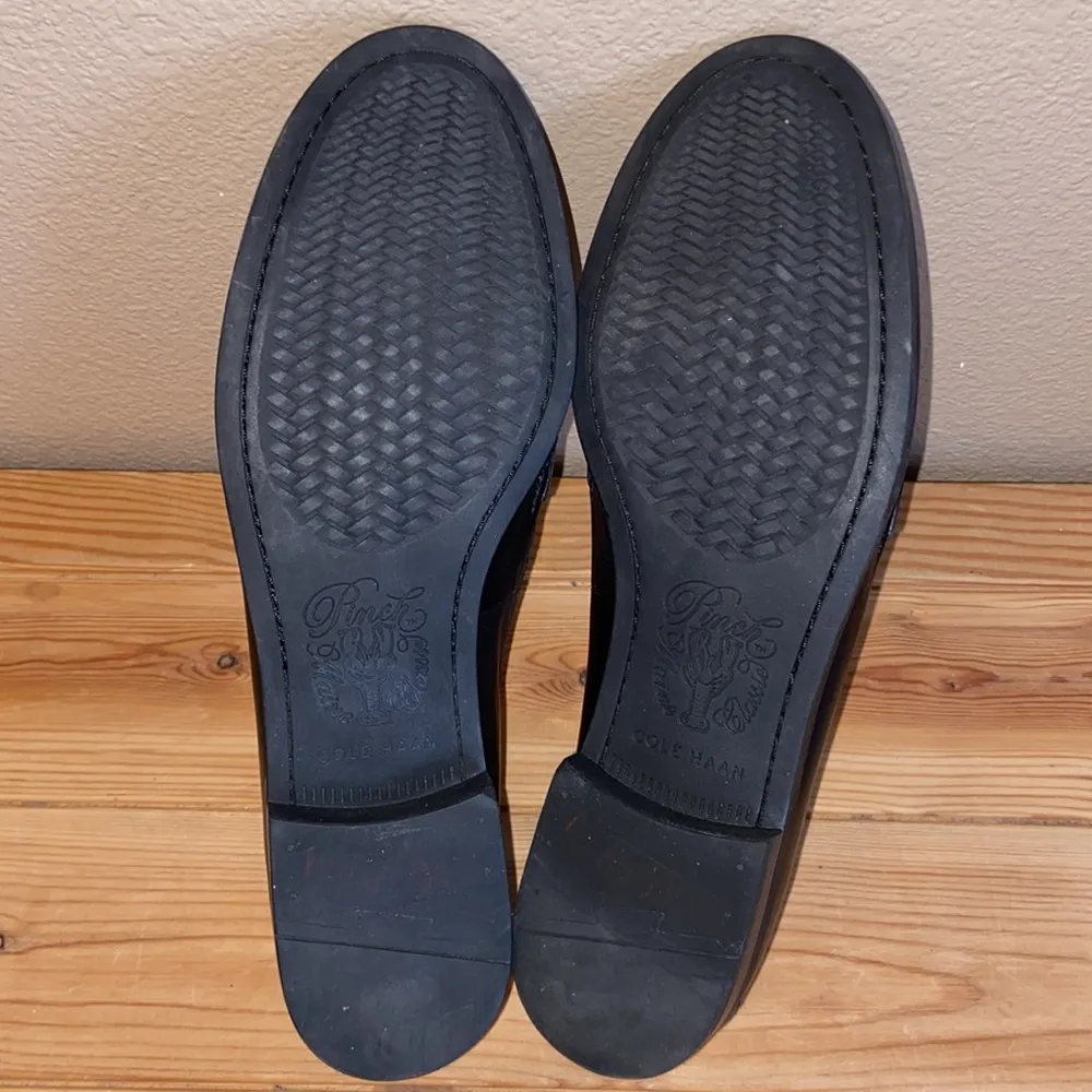 Black PINCH Classic Leather Penny Loafers Size 8.5M Preppy - Image 12