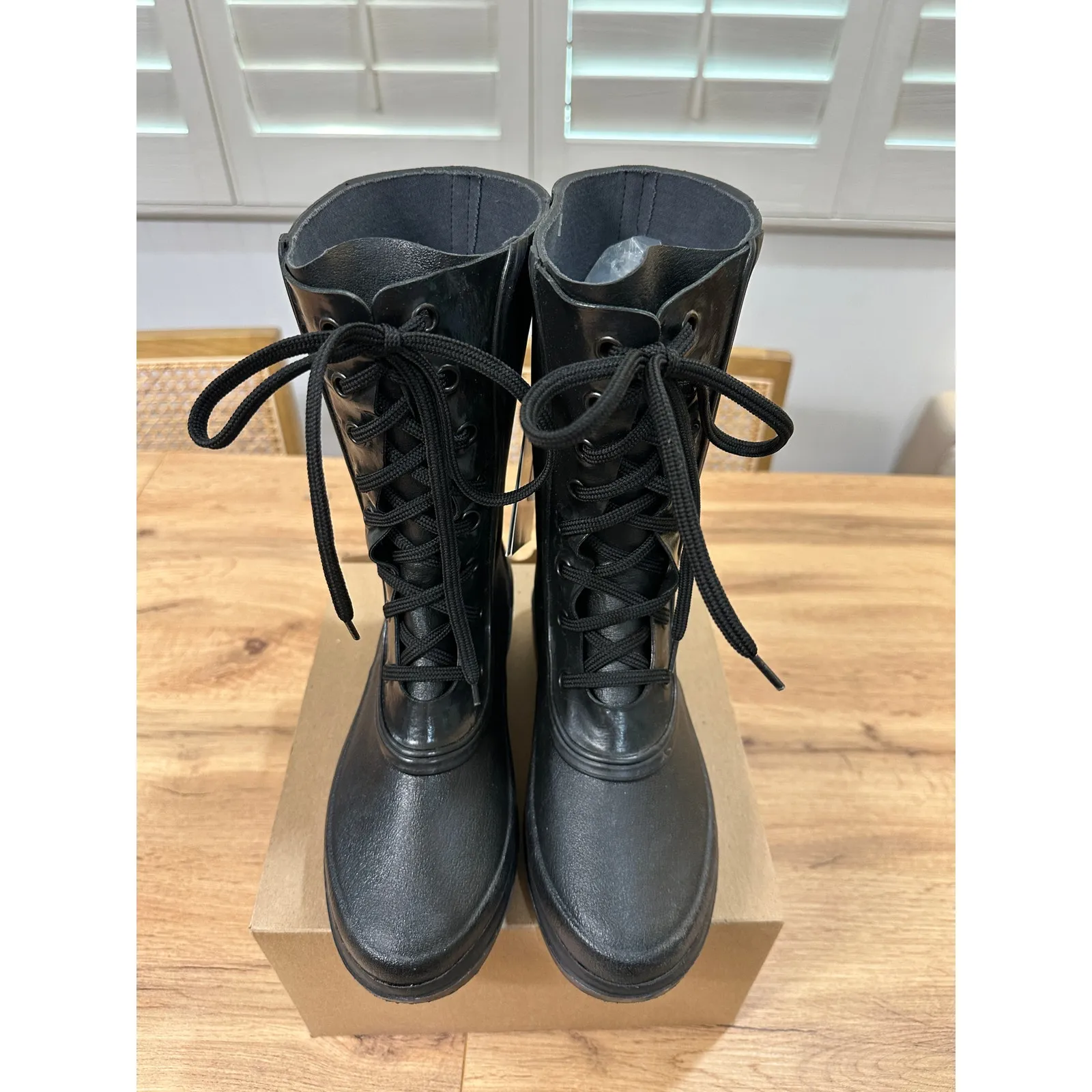 Le Chameau Bottine Saiga Womens Boots Black Rubber Size 7 US 5 UK NIB Waterproof - Image 5